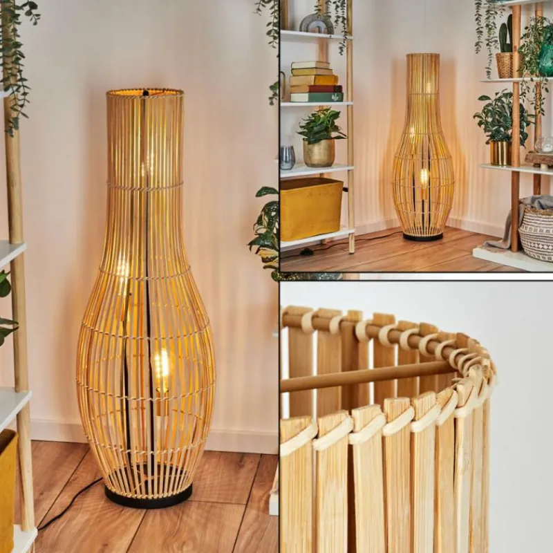 Lampes Dorées-hofstein Staby Lampadaire Or, Noir, 3 lumières