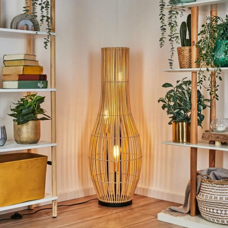 Lampes Dorées-hofstein Staby Lampadaire Or, Noir, 3 lumières