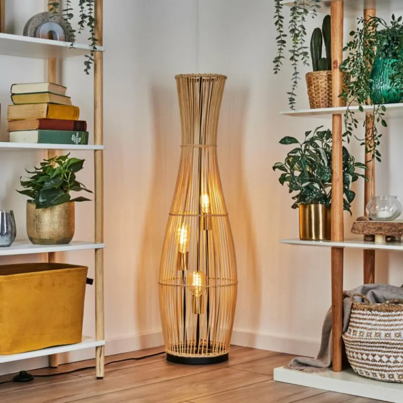 Lampes Dorées-hofstein Staby Lampadaire Or, Noir, 3 lumières