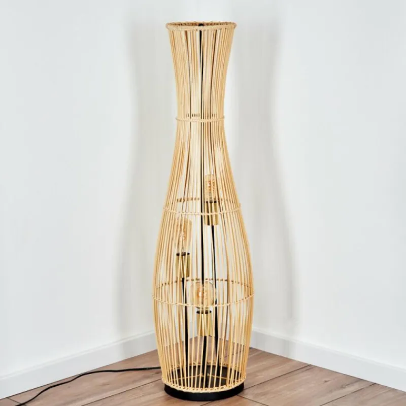 Lampes Dorées-hofstein Staby Lampadaire Or, Noir, 3 lumières