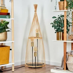 Lampes Dorées-hofstein Staby Lampadaire Or, Noir, 3 lumières