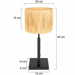 Luminaires Steinhauer Stang Lampe à poser Noir, 1 lumière* Lampes À Poser