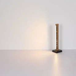 Lampes En Bois-Luminaires Globo Lighting Starla Lampadaire LED Brun foncé, Noir, 1 lumière