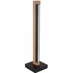 Lampes En Bois-Luminaires Globo Lighting Starla Lampe à poser LED Brun foncé, Noir, 1 lumière