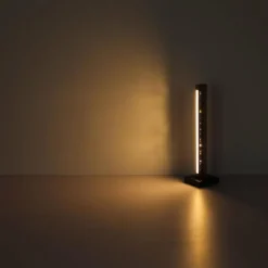 Lampes En Bois-Luminaires Globo Lighting Starla Lampe à poser LED Brun foncé, Noir, 1 lumière