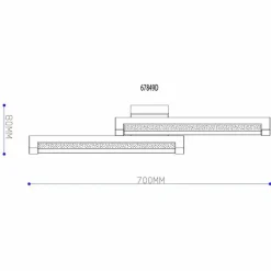 Lampes En Bois-Luminaires Globo Lighting Starla Plafonnier LED Brun foncé, Noir, 1 lumière
