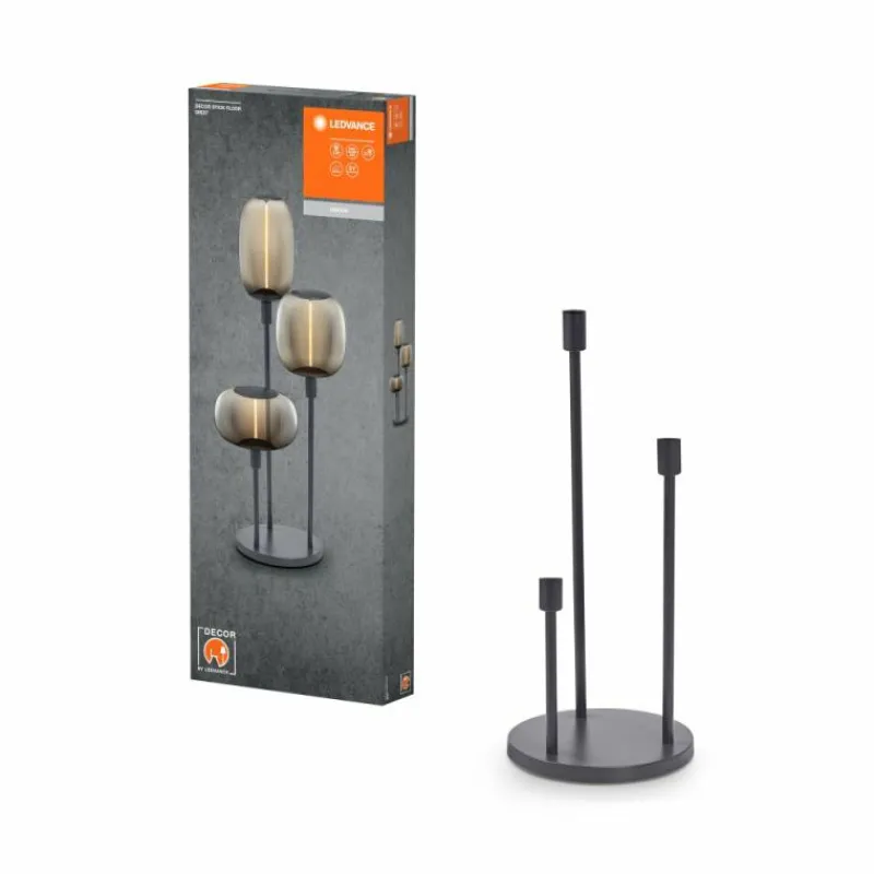 Luminaires Ledvance Stick Lampadaire Gris, 1 lumière* Lampadaires Et Lampes Sur Pied