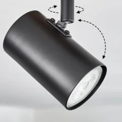 Lampes Industrielles-hofstein Storuma Plafonnier, Spot de plafond Écru, Noir, 1 lumière