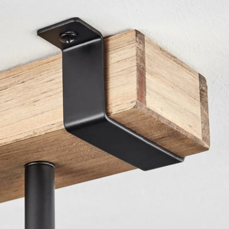 Lampes Industrielles-hofstein Storuma Plafonnier, Spot de plafond Écru, Noir, 3 lumières