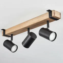 Lampes Industrielles-hofstein Storuma Plafonnier, Spot de plafond Écru, Noir, 3 lumières