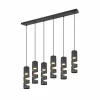 Luminaires Trio Stream Suspension Noir, 6 lumières* Suspensions