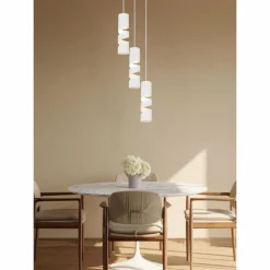 Luminaires Trio Stream Suspension Blanc, 3 lumières* Suspensions