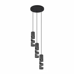 Luminaires Trio Stream Suspension Noir, 3 lumières* Suspensions
