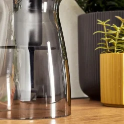 hofstein Style champignon Almagre Lampe à poser Noir, 1 lumière