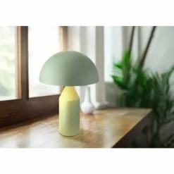 Luminaires Globo Lighting Style champignon Atoma Lampe à poser Vert, 2 lumières* Lampes À Poser