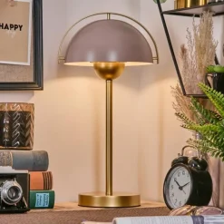 Lampes Dorées-hofstein Style champignon Guttsta Lampe à poser Or, 1 lumière