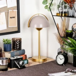 Lampes Dorées-hofstein Style champignon Guttsta Lampe à poser Or, 1 lumière