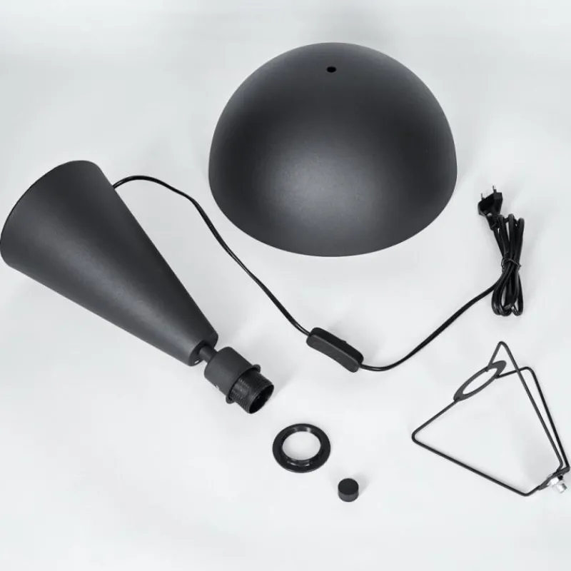 hofstein Style champignon Nor Lampe à poser Noir, 1 lumière