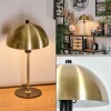 Luminaires Scandinaves-hofstein Style champignon Sandvig Lampe à poser Laiton, Noir, 1 lumière