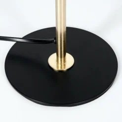 Luminaires Scandinaves-hofstein Style champignon Sandvig Lampe à poser Laiton, Noir, 1 lumière