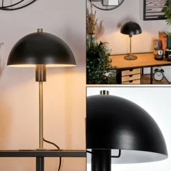 Lampes Dorées-hofstein Style champignon Sandvig Lampe à poser Or, Noir, 1 lumière