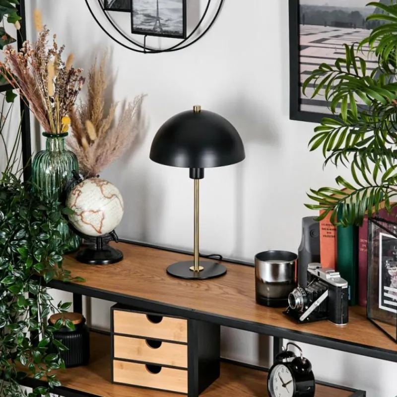 Lampes Dorées-hofstein Style champignon Sandvig Lampe à poser Or, Noir, 1 lumière