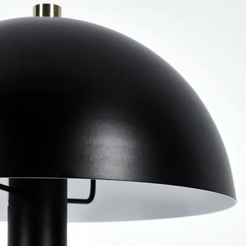 Lampes Dorées-hofstein Style champignon Sandvig Lampe à poser Or, Noir, 1 lumière