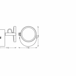 Luminaires Ledvance SUNATHOME Applique murale LED Argenté, 1 lumière