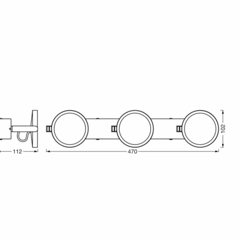 Luminaires Ledvance SUNATHOME Applique murale LED Argenté, 1 lumière