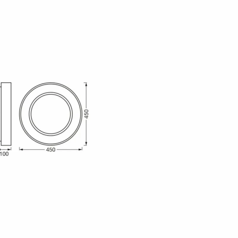 Luminaires Ledvance SUNATHOME Applique murale / Plafonnier LED Argenté, 1 lumière