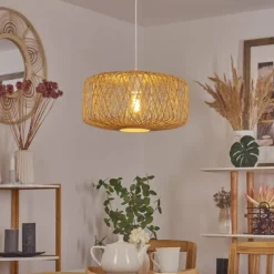 Luminaires Scandinaves-hofstein Suspension Acapulco Blanc, 1 lumière