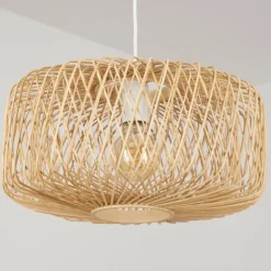 Luminaires Scandinaves-hofstein Suspension Acapulco Blanc, 1 lumière