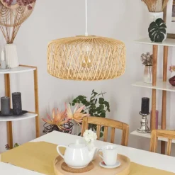 Luminaires Scandinaves-hofstein Suspension Acapulco Blanc, 1 lumière