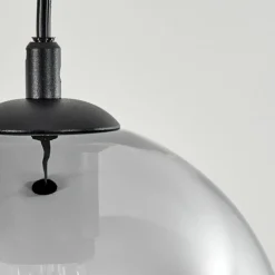 Suspension Verre Fumé-hofstein Suspension Acey Noir, 3 lumières