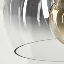 Suspension Verre Fumé-hofstein Suspension Acey Noir, 1 lumière