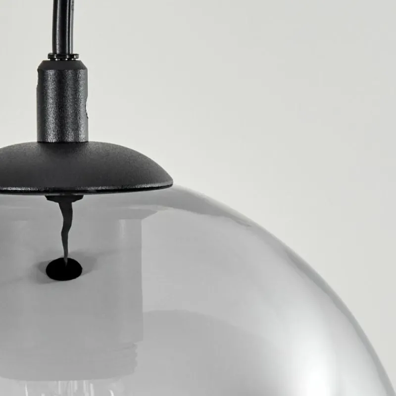 Suspension Verre Fumé-hofstein Suspension Acey Noir, 1 lumière