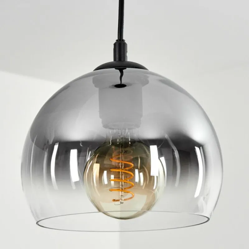 Suspension Verre Fumé-hofstein Suspension Acey Noir, 1 lumière