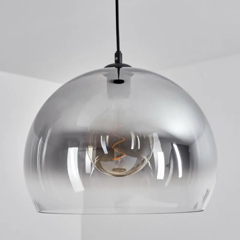 Suspension Verre Fumé-hofstein Suspension Acey Noir, 1 lumière