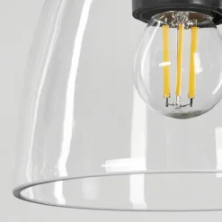 Luminaires Scandinaves-hofstein Suspension Afurada Écru, Noir, 5 lumières