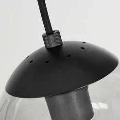 Suspension Verre Fumé-hofstein Suspension Afurada Écru, Noir, 5 lumières