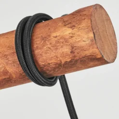 Luminaires Scandinaves-hofstein Suspension Afurada Écru, Noir, 5 lumières