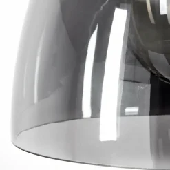 Suspension Verre Fumé-hofstein Suspension Aiguebelette Noir, 1 lumière