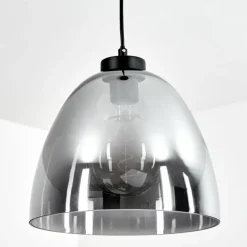 Suspension Verre Fumé-hofstein Suspension Aiguebelette Noir, 1 lumière
