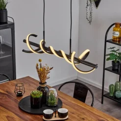 hofstein Suspension Alvarim LED Noir, 1 lumière