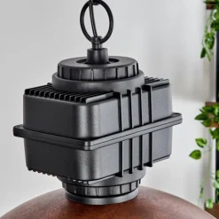 Lampes Industrielles-hofstein Suspension Amorots Noir, 1 lumière