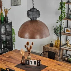 Lampes Industrielles-hofstein Suspension Amorots Noir, 1 lumière