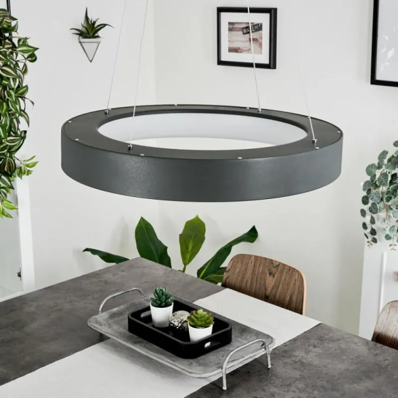 hofstein Suspension Areja LED Anthracite, Blanc, 1 lumière