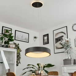 hofstein Suspension Areja LED Noir, Blanc, 1 lumière