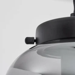 Suspension Verre Fumé-hofstein Suspension Arieux Noir, 3 lumières