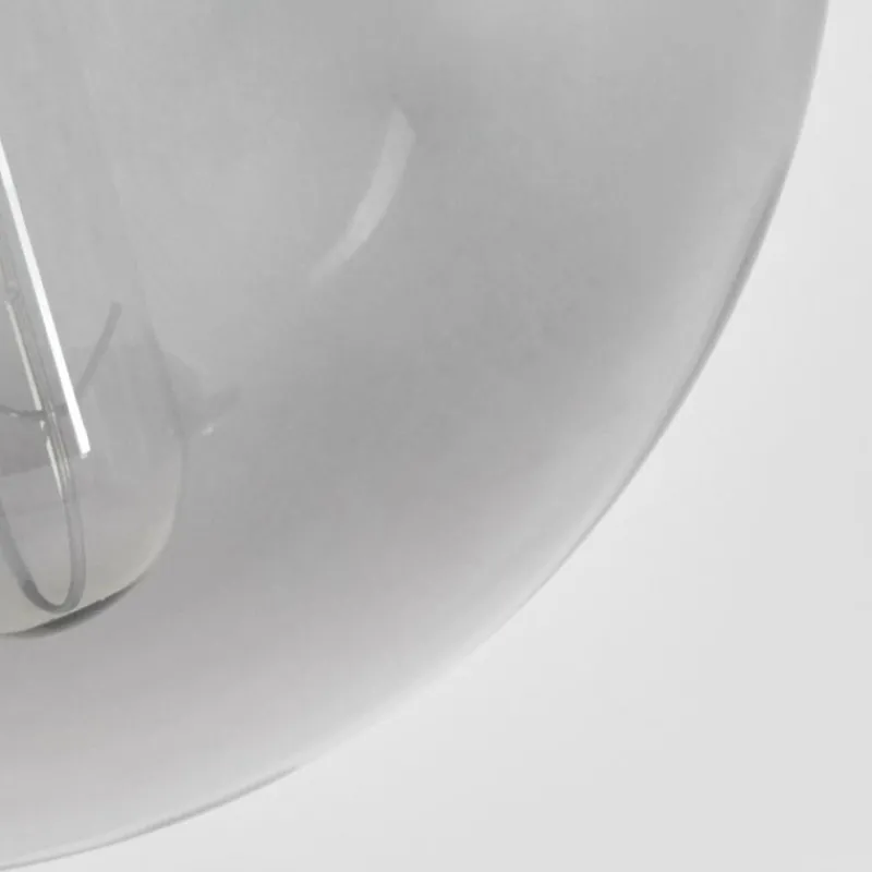 Suspension Verre Fumé-hofstein Suspension Arieux Noir, 3 lumières